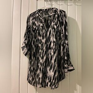 Rock & Republic zip up tunic top-medium like new